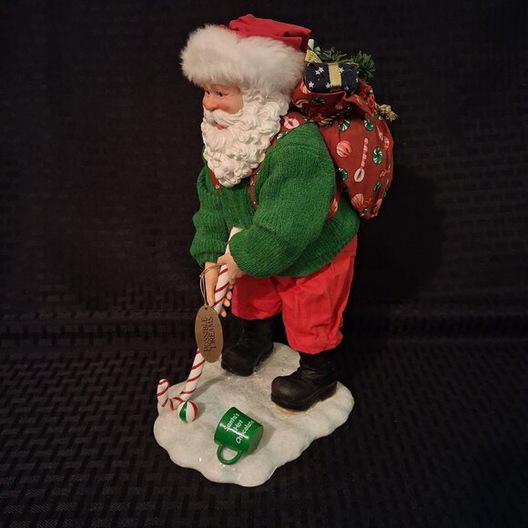 Clothtique Golfing Santa Sweet Putter Golf Figure XMAS Candy Cane Decor 2006 EUC - Picture 7 of 9